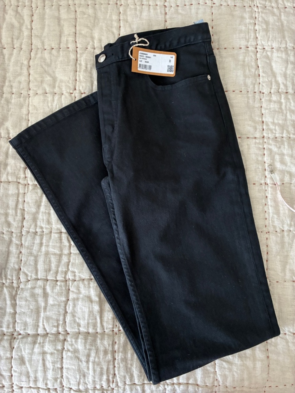 A.P.C. Black Straight-Leg Jeans